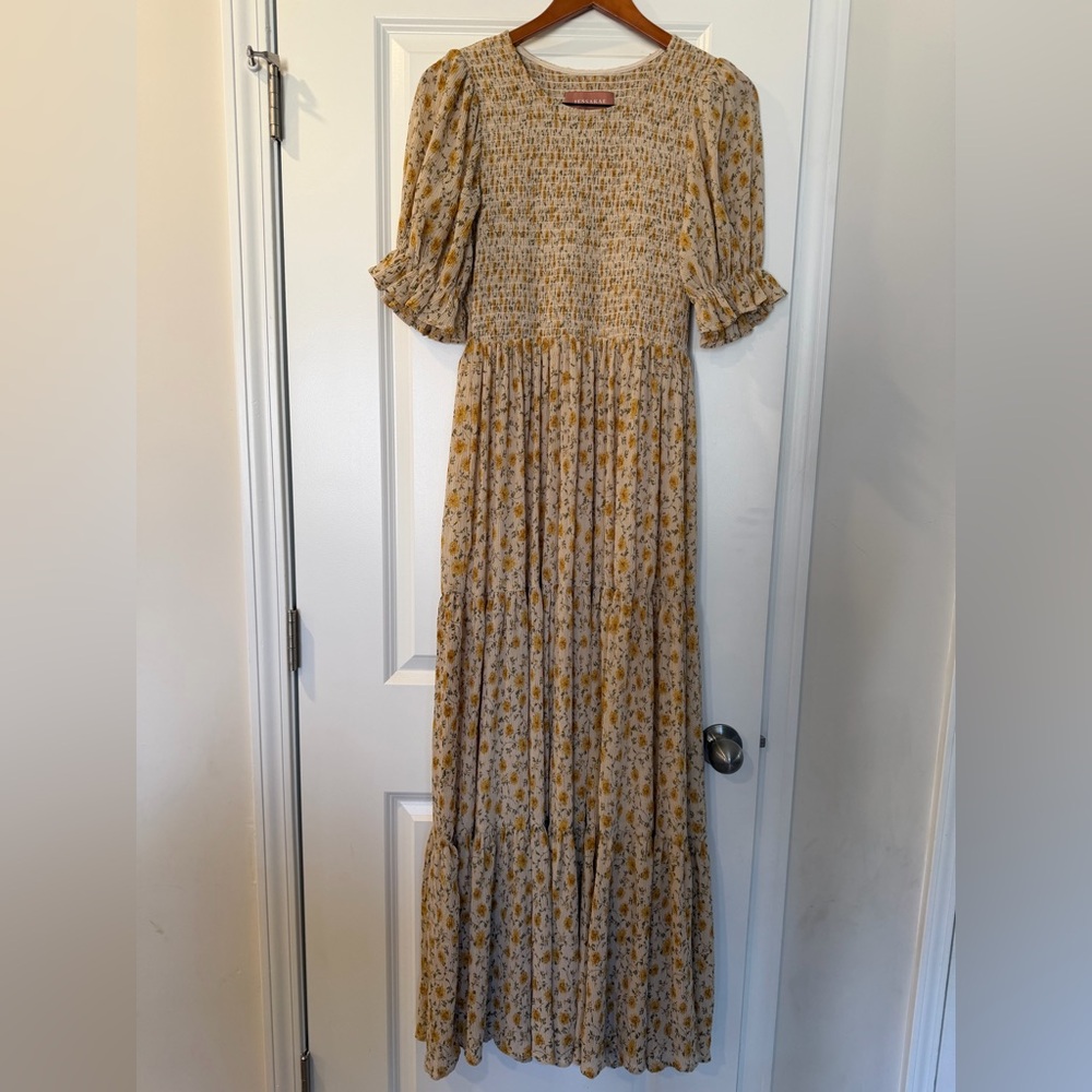 JessaKae Yellow Floral Maxi Dress - Picture 3 of 7